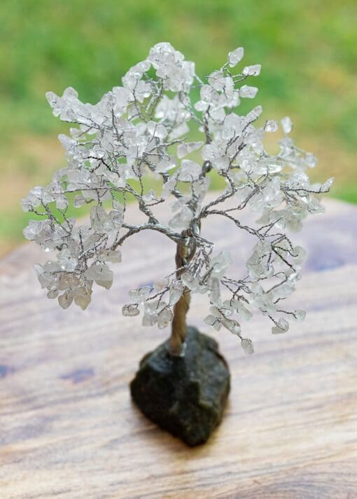 clear quartz tree