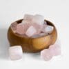 cube quartz rose
