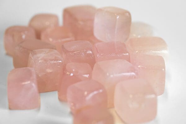 rose quartz cubes