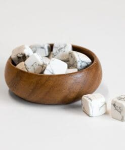 Howlite cube