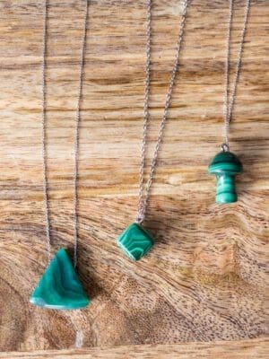 malachite pendants