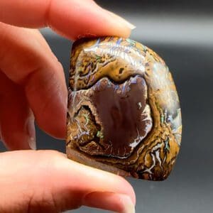 Boulder opal cabachon