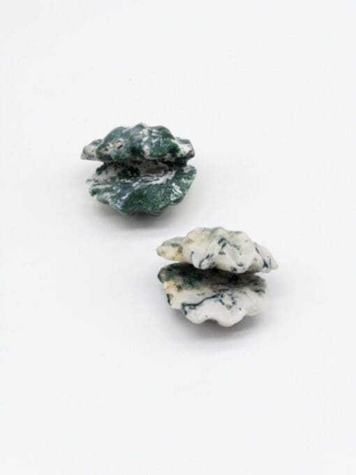 苔蘚瑪瑙水晶蛤雕刻