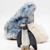 水晶企鵝雕刻縟瑪瑙