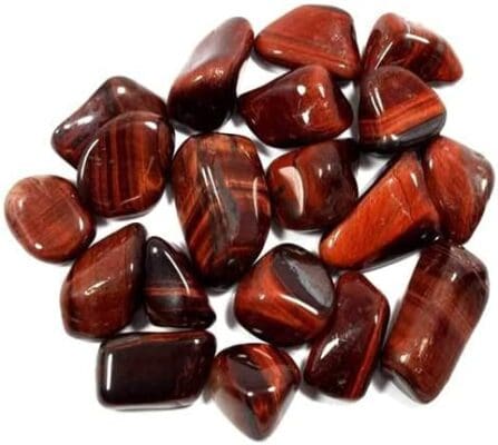 Red tiger eye tumbel