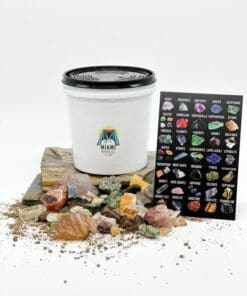 Crystal Mining Bucket 3 POUNDS of Fun: Explore Earth’s Treasures with Hidden Gems & Crystals!