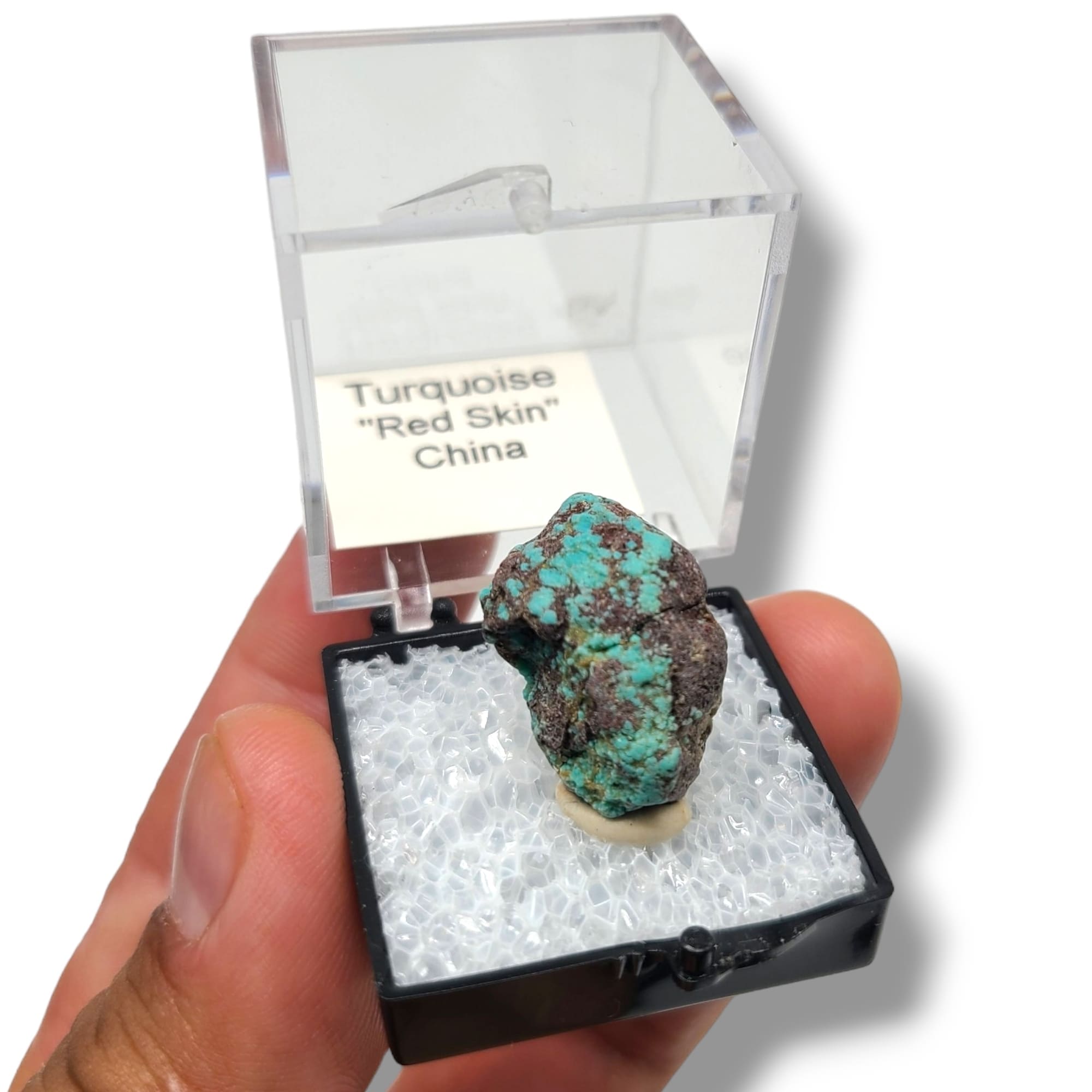 Turquoise Red Skin from China - Specimens in Perky Boxes - Miami Mining ...