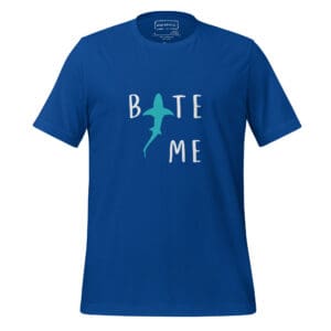 "Bite Me" Shark Pun Cotton T-Shirt